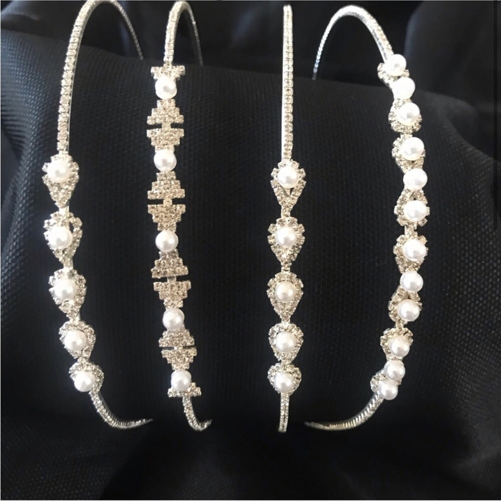 Bundle of 4 New Girls Pearl Headband